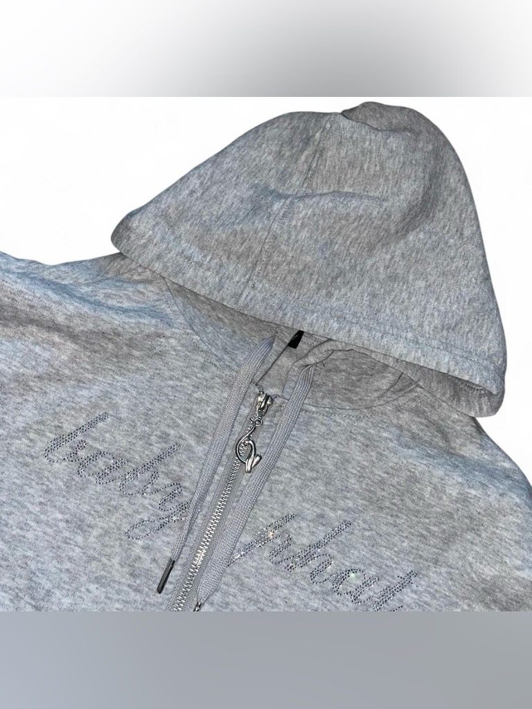 Baby Phat Zip Up Hoodie Rhinestone Baby Phat Spell Out Medium Brand New